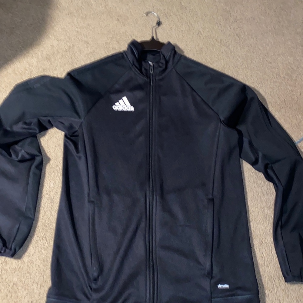 Black Adidas Zip Up Size M